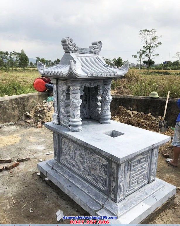 Mộ đá 1 mái tại Bắc Giang