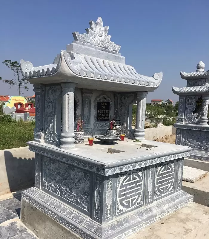 Mộ đá 1 mái tại Bắc Giang