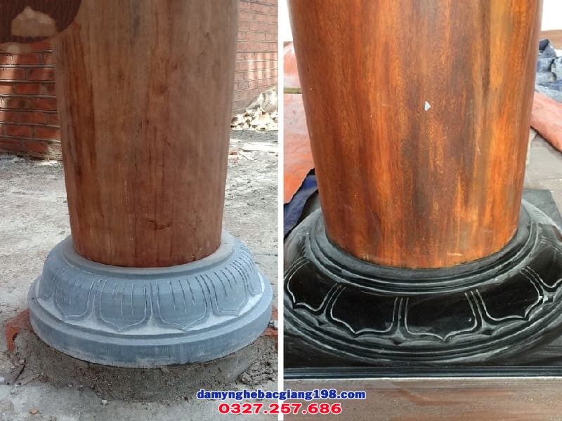 Đá kê chân cột nhà gỗ