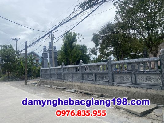 Tường rào đá đẹp 