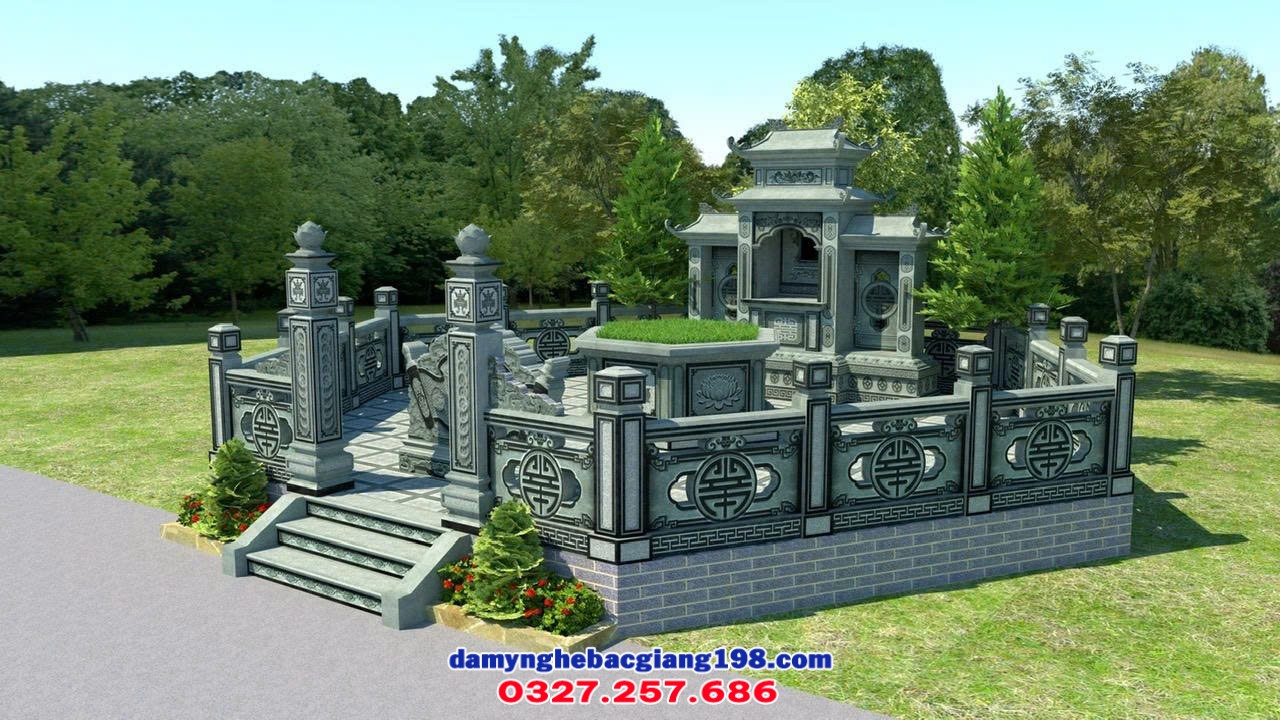 Mẫu khuôn viên lăng mộ gia đình